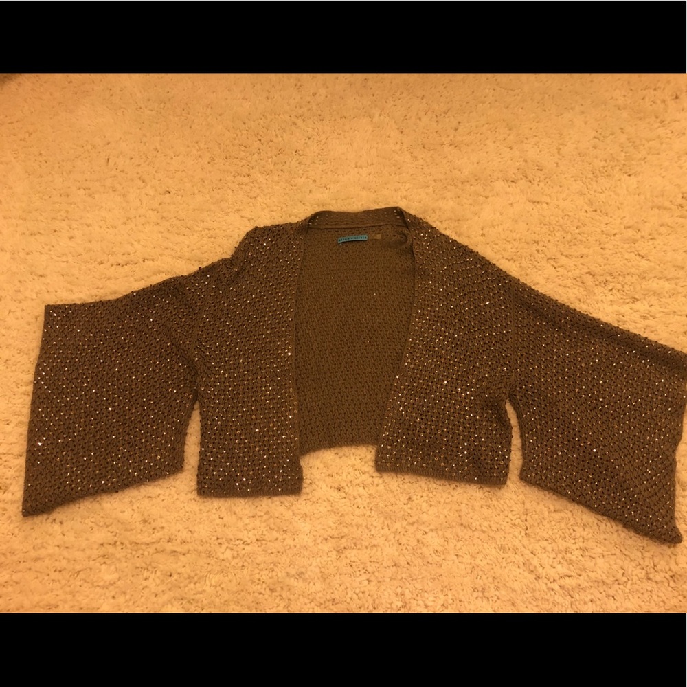 Greyish/Brown sequined shrug